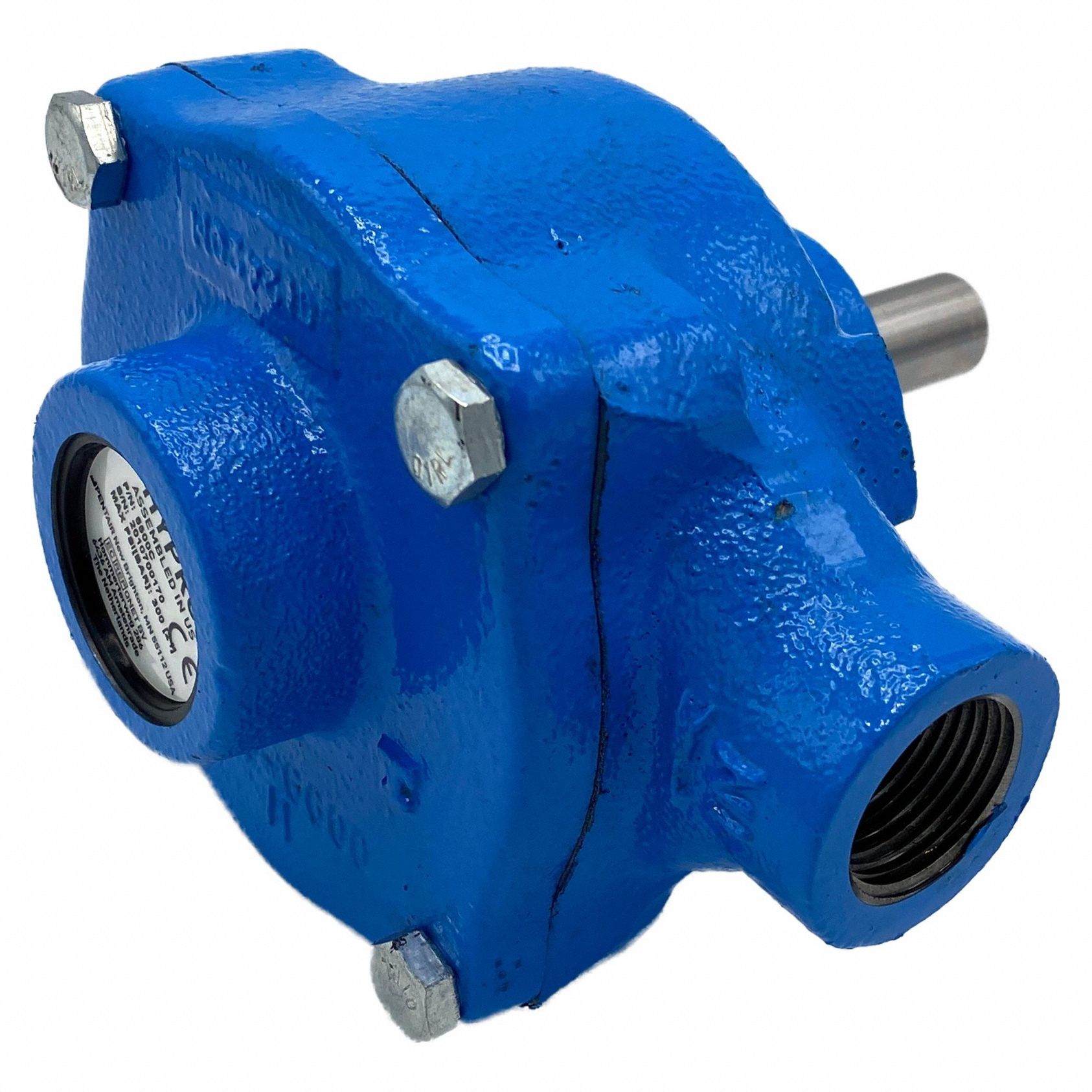 Spray Pump: CCWSE, 1, 200 RPM Max RPM, 6 Rollers, 3 ft Max. Suction Lift, Cast Iron, FNPT, FNPT