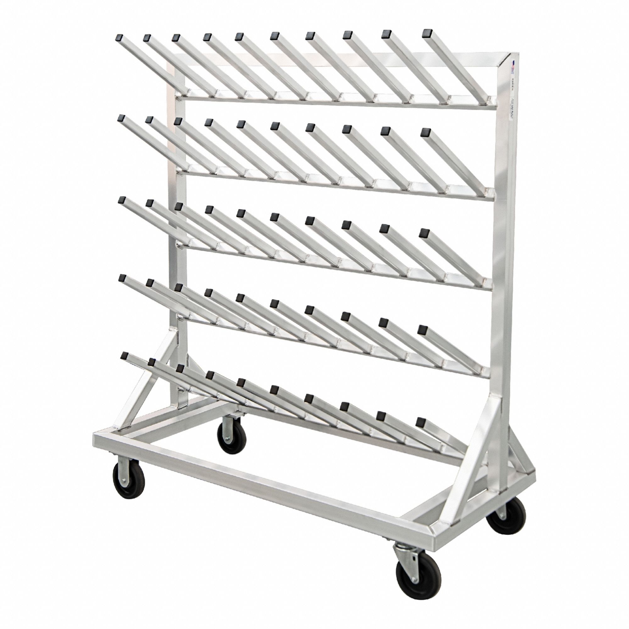 Footwear Drying Rack: Footwear Drying Rack, Aluminum, 50 1/4 in Overall Lg, 52782