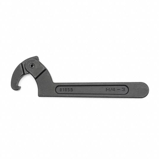 Adj. Hook Spanner Wrench,2-4-3/4 - Grainger