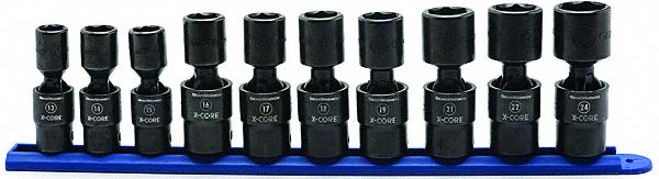 Pinless Univ Impct Sckt Set 10 pcs. MM