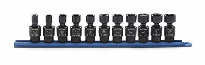 Pinless Univ Impct Sckt Set 11 pcs. MM