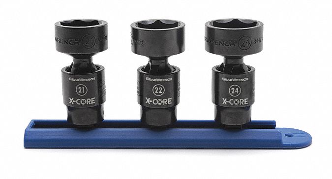 Pinless Univ Impct Sckt Set 3 pcs. MM