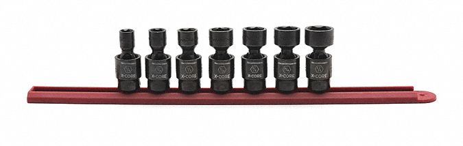 Pinless Univ Impct Sckt Set 7 pcs. SAE
