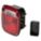 STOP/TURN/TAIL LIGHT, INCANDESCENT, COMBO LIGHT, CLEAR/RED, SQUARE, POSTS