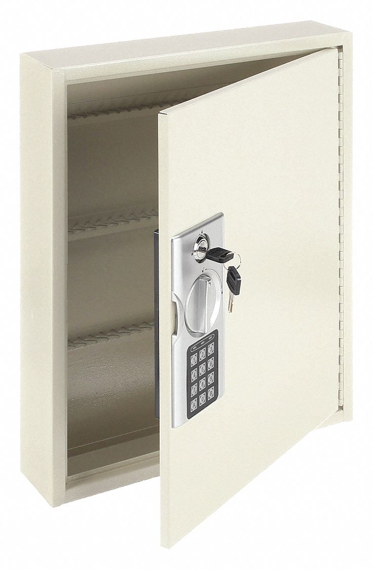 Digital Safe Whi Key Cabinet with Dual-Lock Bestcosty