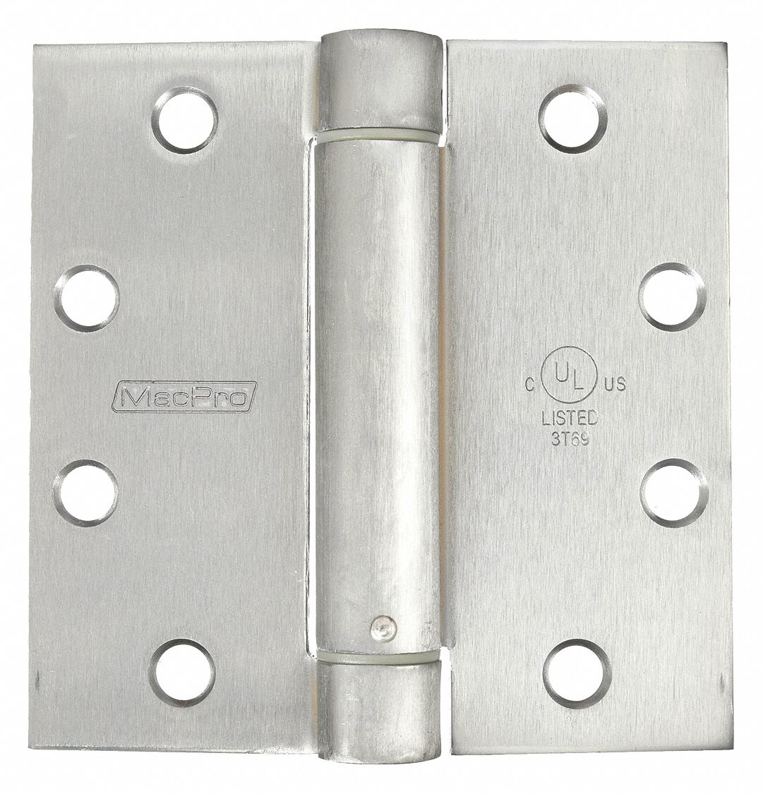 Butt Hinge: Steel, Full Mortise, 1 7/8 in Leaf Wd