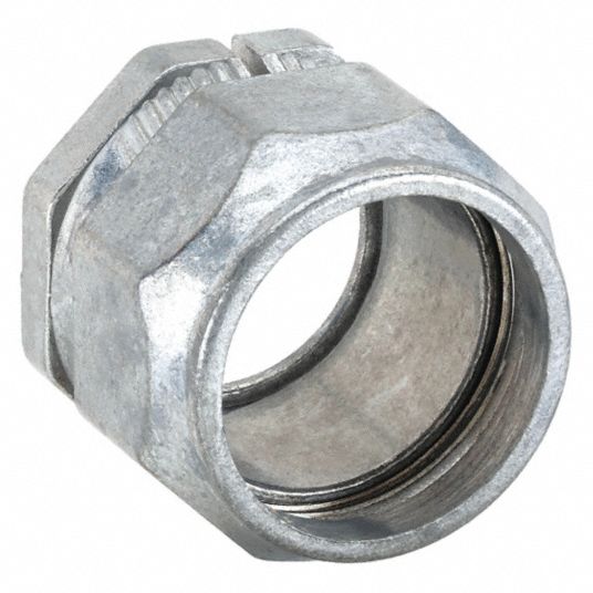 Zinc, 3/4 in Trade Size, Conduit Connector, Two-Piece - 52AV75|2703 ...