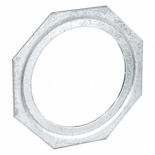 RACO Reducing Washer: 3/4 x 1/2 Conduit Size (In.), Steel, Silver, Fittings  and Enclosures