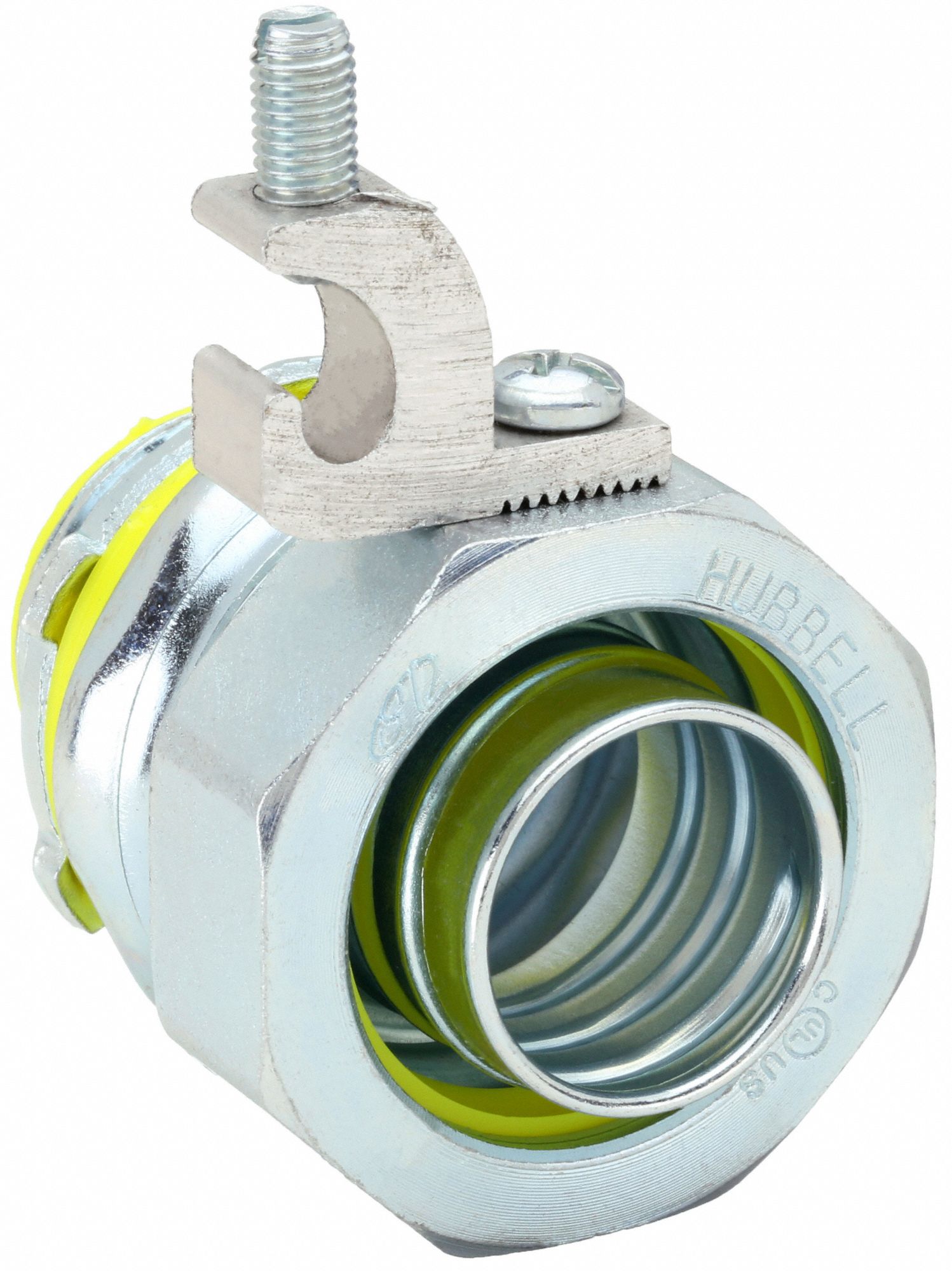 Liquid-Tight Conduit Fitting: Steel/Iron, 1 in Trade Size, Insulated, Straight, Indoor/Outdoor