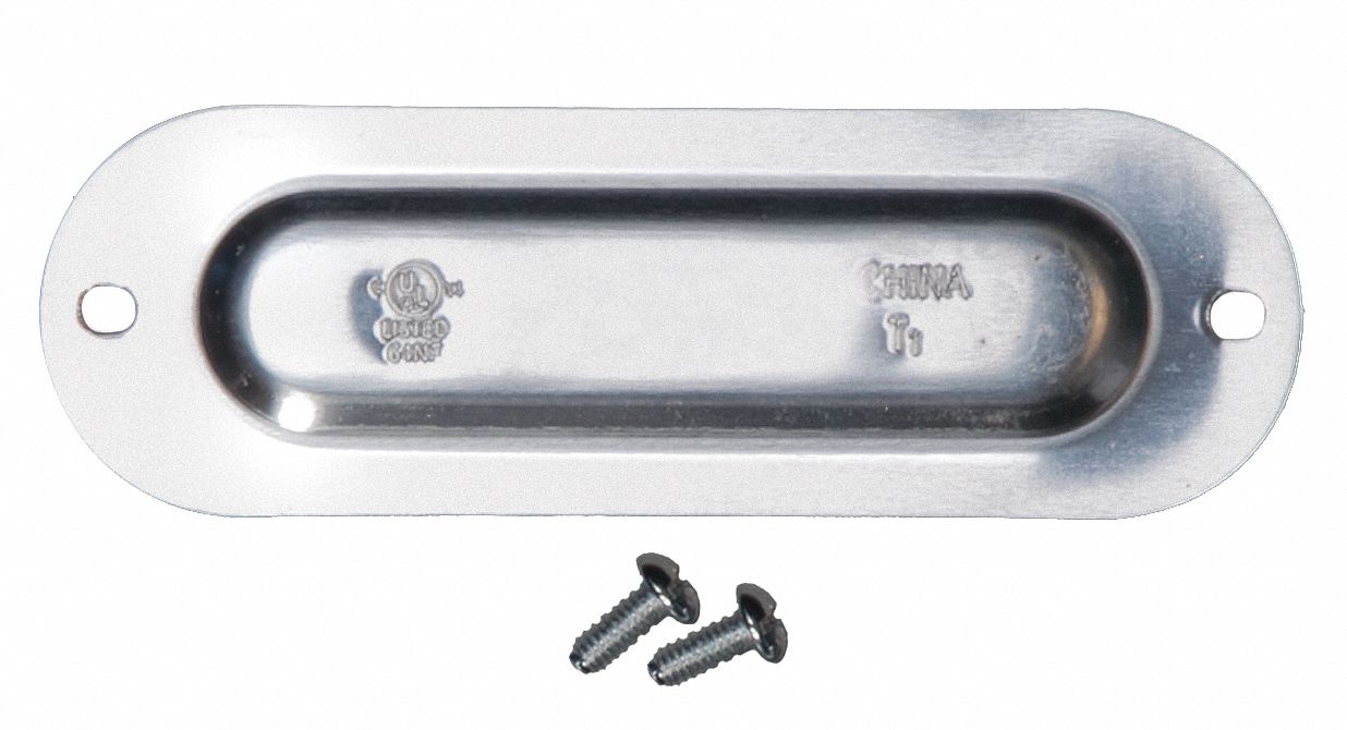 Covers for Conduit Access Fitting: Steel, Galvanized, 1 1/4 in Trade Size