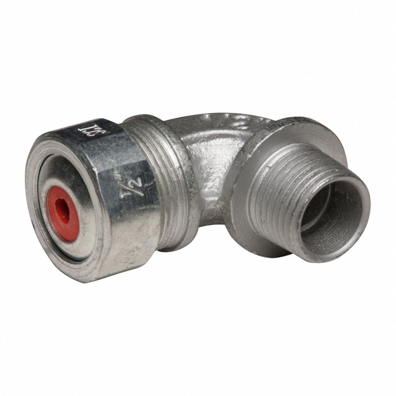 Enhanced Rating Cord Connector: Iron, 1/2 in MNPT, 0.15 in to 0.25 in, Silver, 1 Cords