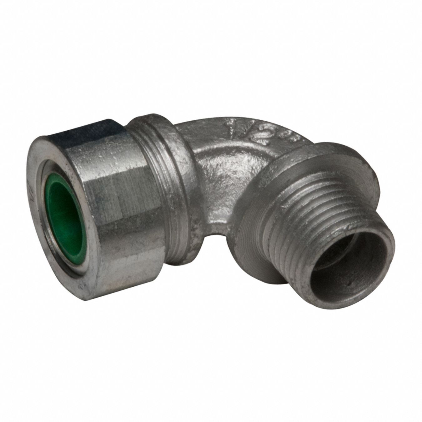 Enhanced Rating Cord Connector: Iron, 1/2 in MNPT, 0.45 in to 0.56 in, Silver, 1 Cords