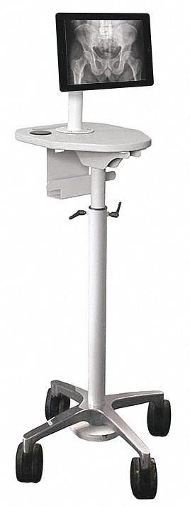 Medical Workstation: 17 in Overall Wd, 19 in Overall Dp, 54 3/8 in Overall Ht, Steel