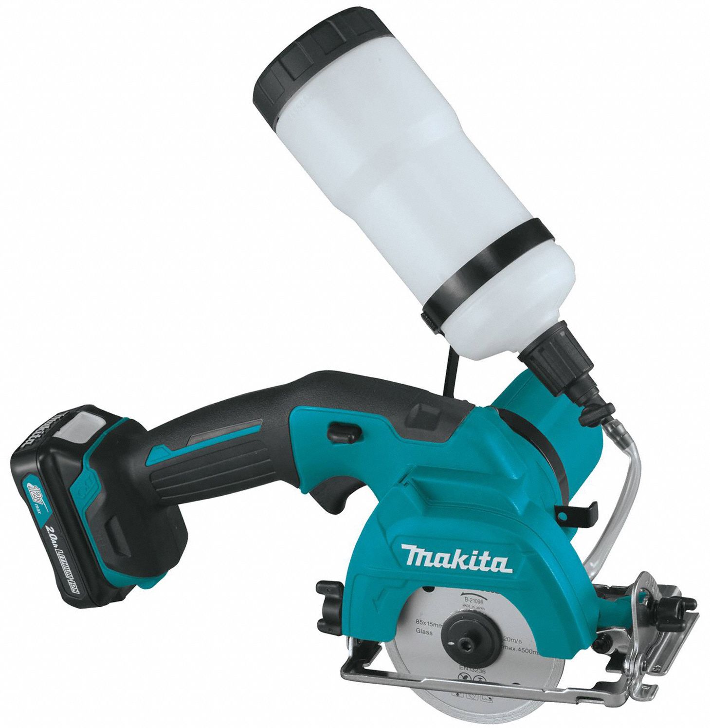 MAKITA Circular Saw Kit 12V DC, Blade/Charger, 3 3/8 in Blade Dia