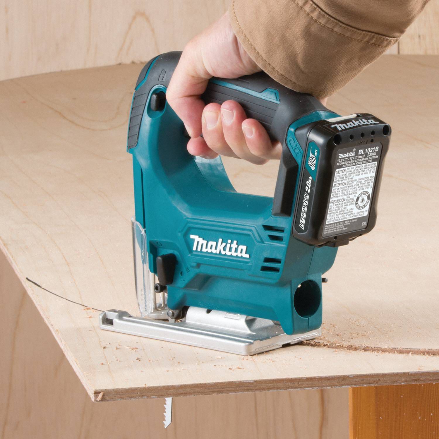 MAKITA Jig Saw Kit, 12V DC, Top Handle, Blade Shank Type TShank