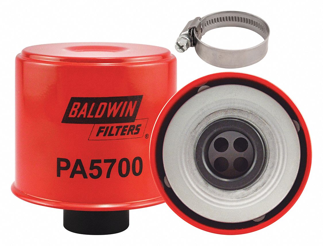 Automotive Air Filter: Spin-On, Engine, Round, Spin-On, 31/32 in Inside Dia - Bottom