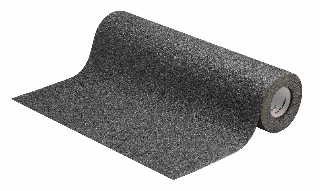 ABILITY ONE Solid Black AntiSlip Tape, 2 ft x 30 ft, 24 Grit Aluminum