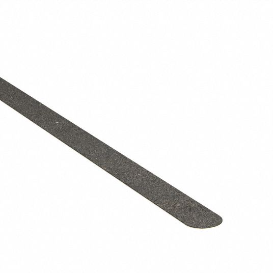 Anti-Slip Tread: Coarse, 60 Grit Size, Black, Solid, 3/4 in x 24 in, 0.7  mil Tape Thick, 50 PK - Grainger