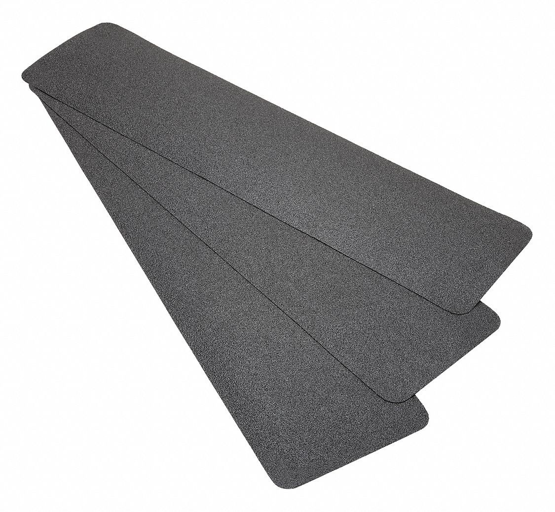ABILITY ONE AntiSlip Tread NonAbrasive, Black, Solid, 6 in x 24 in