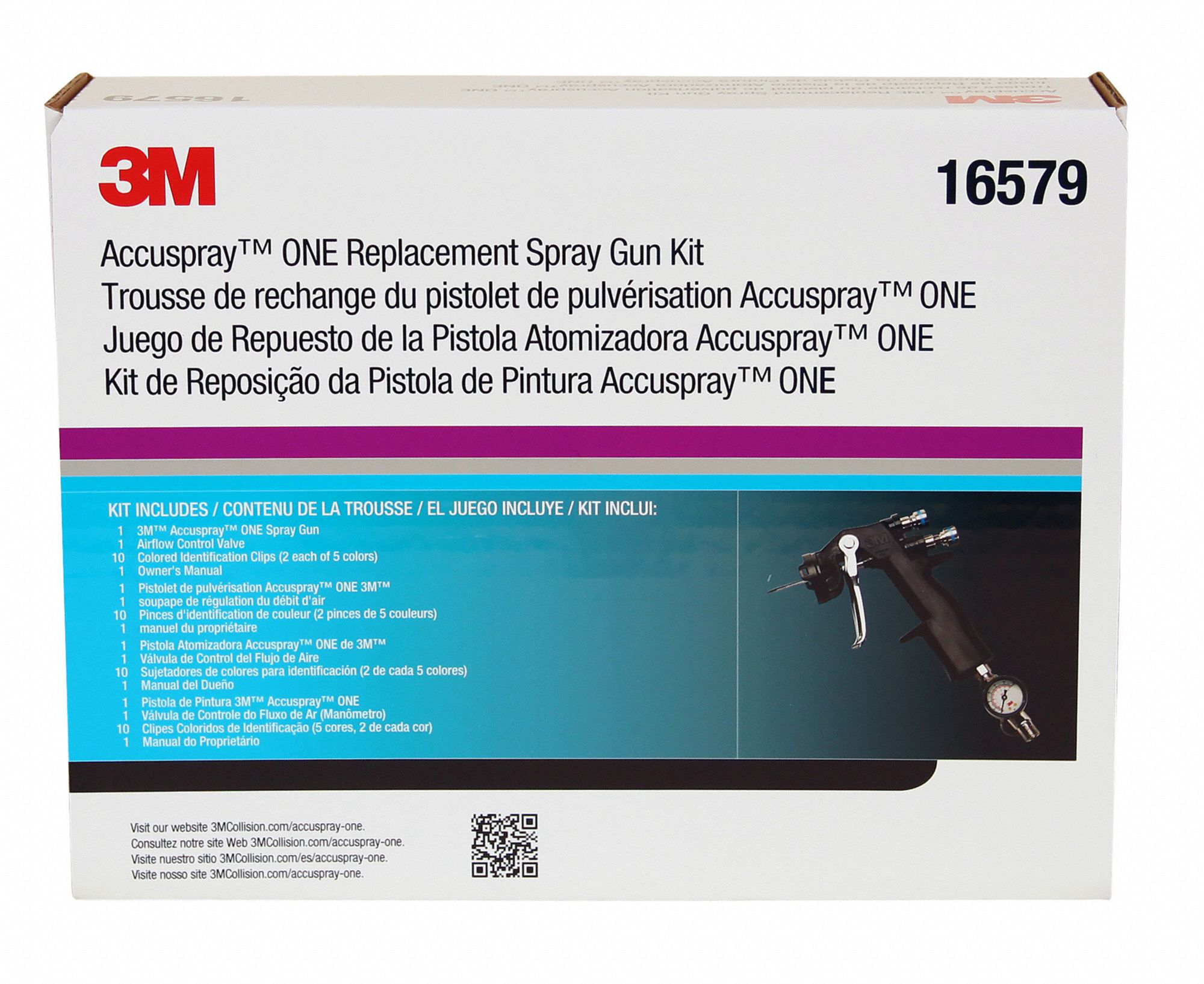 3M 13 cfm 20 psi HVLP Spray Gun; For Use With 3M PPS System 52CC95