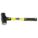STEEL ENGINEERING HAMMER, FIBREGLASS HANDLE, 4 LB HEAD WT, 1⅞ IN DIA, 16 IN OVERALL L