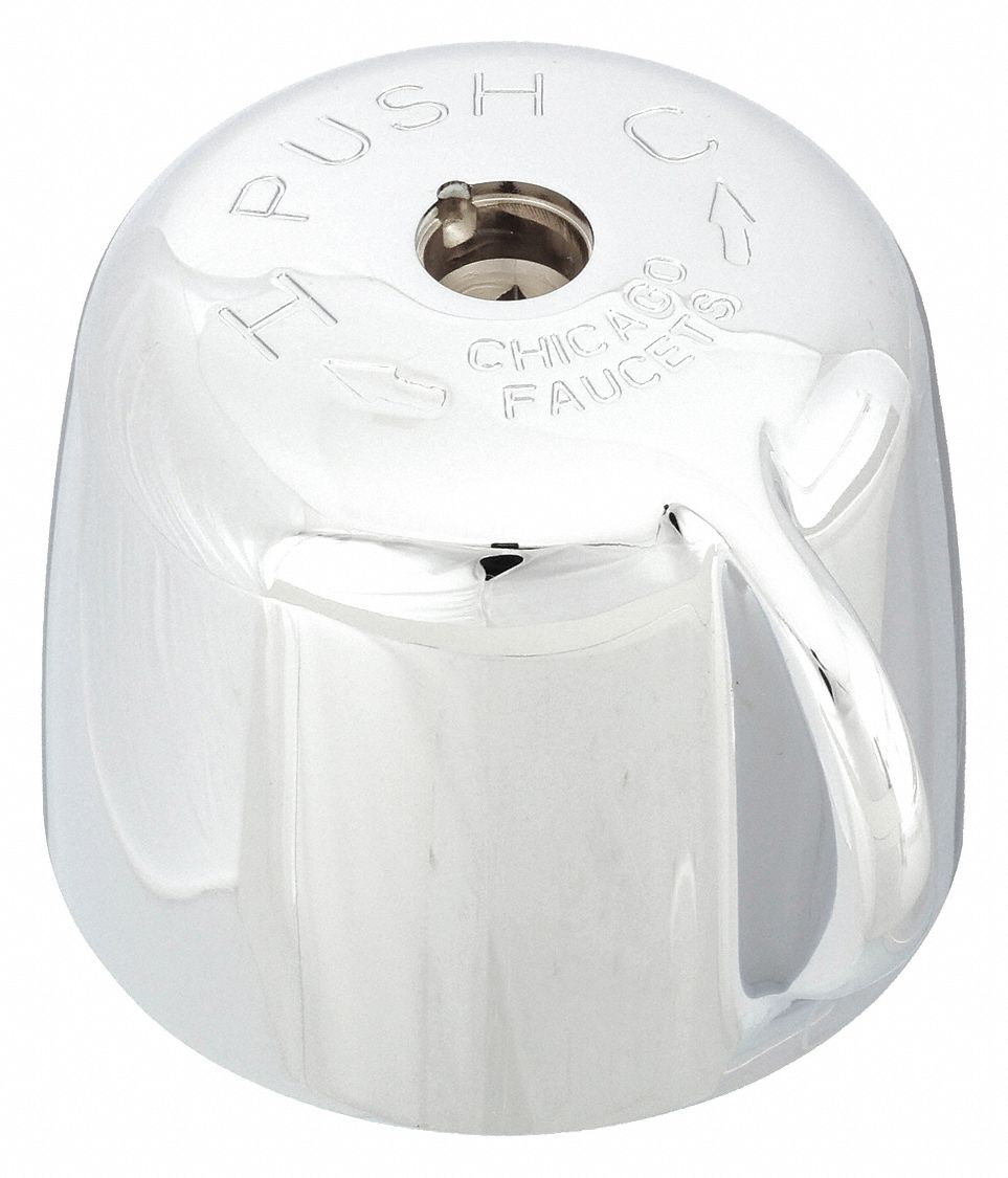 HANDLE: FITS CHICAGO FAUCETS BRAND, FOR METERMIX SERIES, USE WITH HOT/COLD WATER TEMP