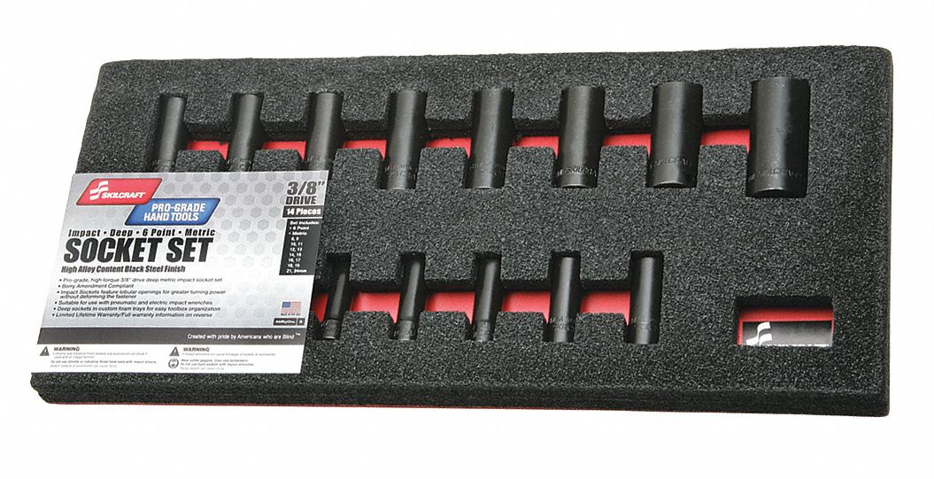 ImpactSocketSet 3/8in Impact Metric 14
