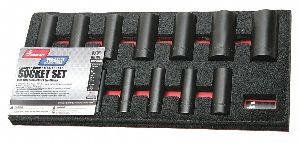 ImpactSocketSet 1/2in Impact SAE 13