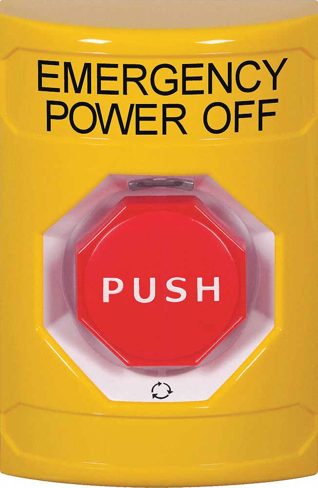 SAFETY TECHNOLOGY INTERNATIONAL Emergency Power Off Push Button, Turn