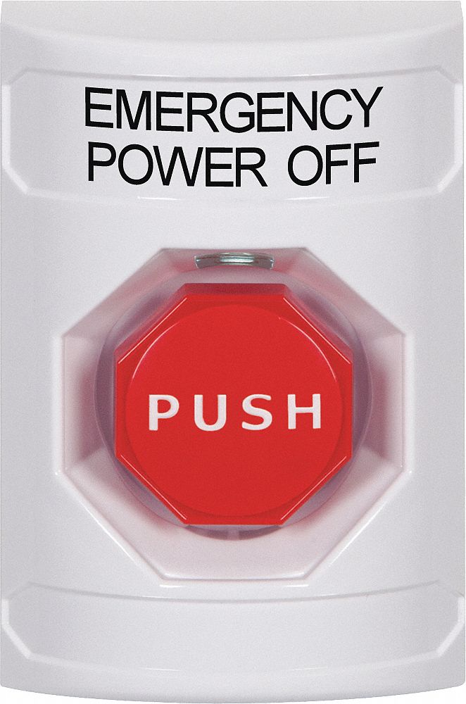 SAFETY TECHNOLOGY INTERNATIONAL Emergency Power Off Push Button, Key-To