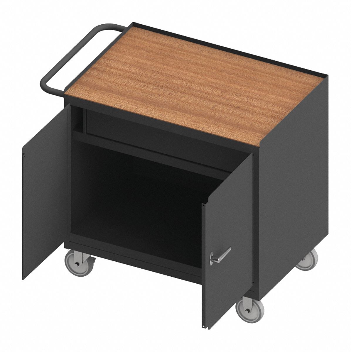 DURHAM MFG, 36 in x 24 in, Hardboard, Mobile Workbench 52CK60