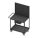 STEEL MOBILE WORKSTATION WITH PEGBOARD STORAGE, 1,200 LB LOAD CAPACITY, 36 IN X 24 IN