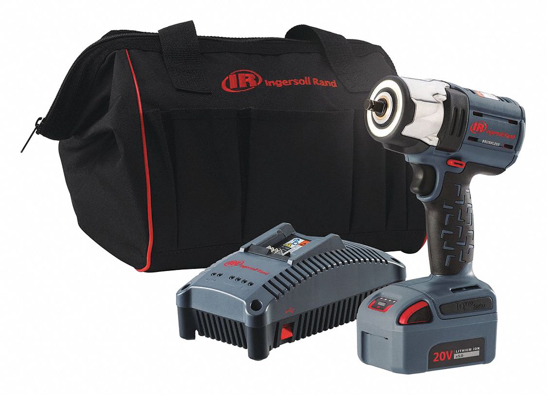 Impact Wrench: 3/8 in Drive Size, 365 ft-lb Fastening Torque, Brushless, 20 V DC Volt