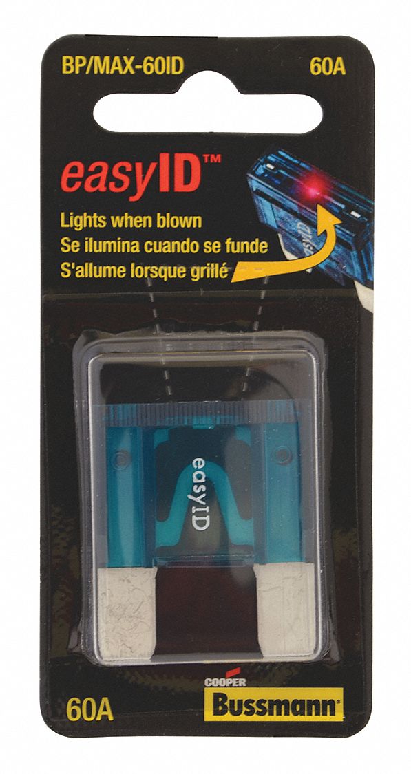 Automotive Fuse: MAX-ID Series, Fast-Acting, 60 A, 32 V DC, Indicating