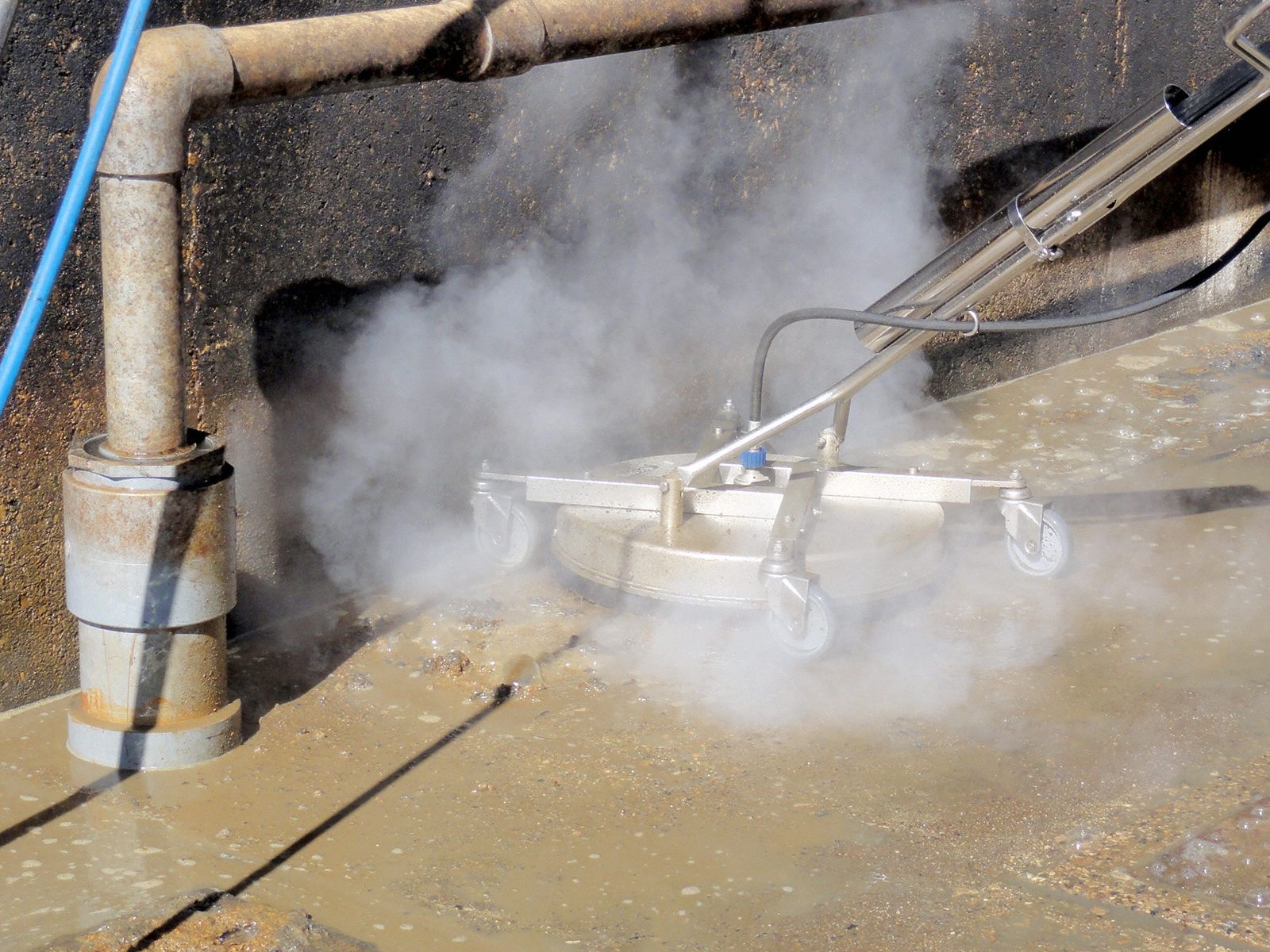 MOSMATIC Rotary Surface Cleaner with Handles 30 in Cleaning Path, 4,000 psi Max. Op Pressure