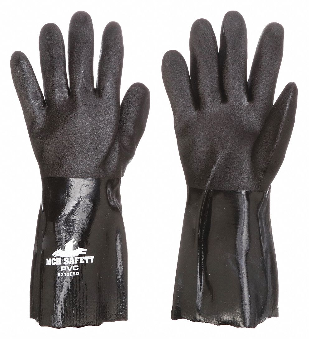 Coated Gloves, 3/4 Dip, L, 12", PR