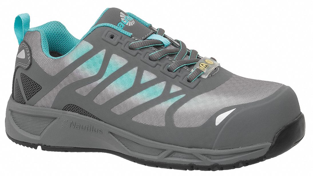 NAUTILUS SAFETY FOOTWEAR Athletic Shoe, 9, Medium, Women's, Gray ...