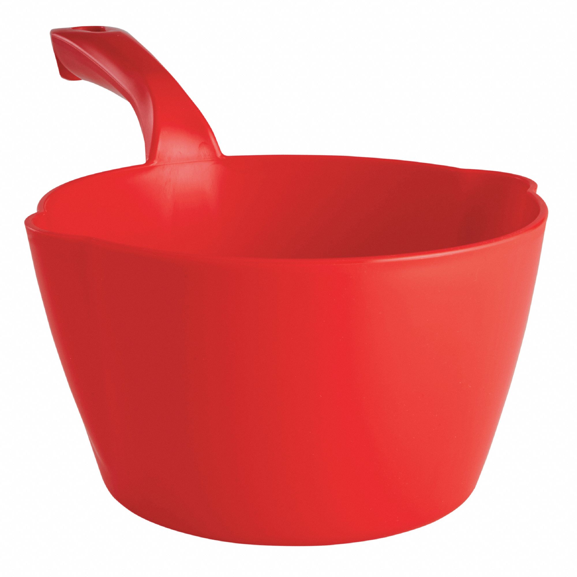 SMALL BOWL SCOOP,64 OZ.,RED,8-1/4