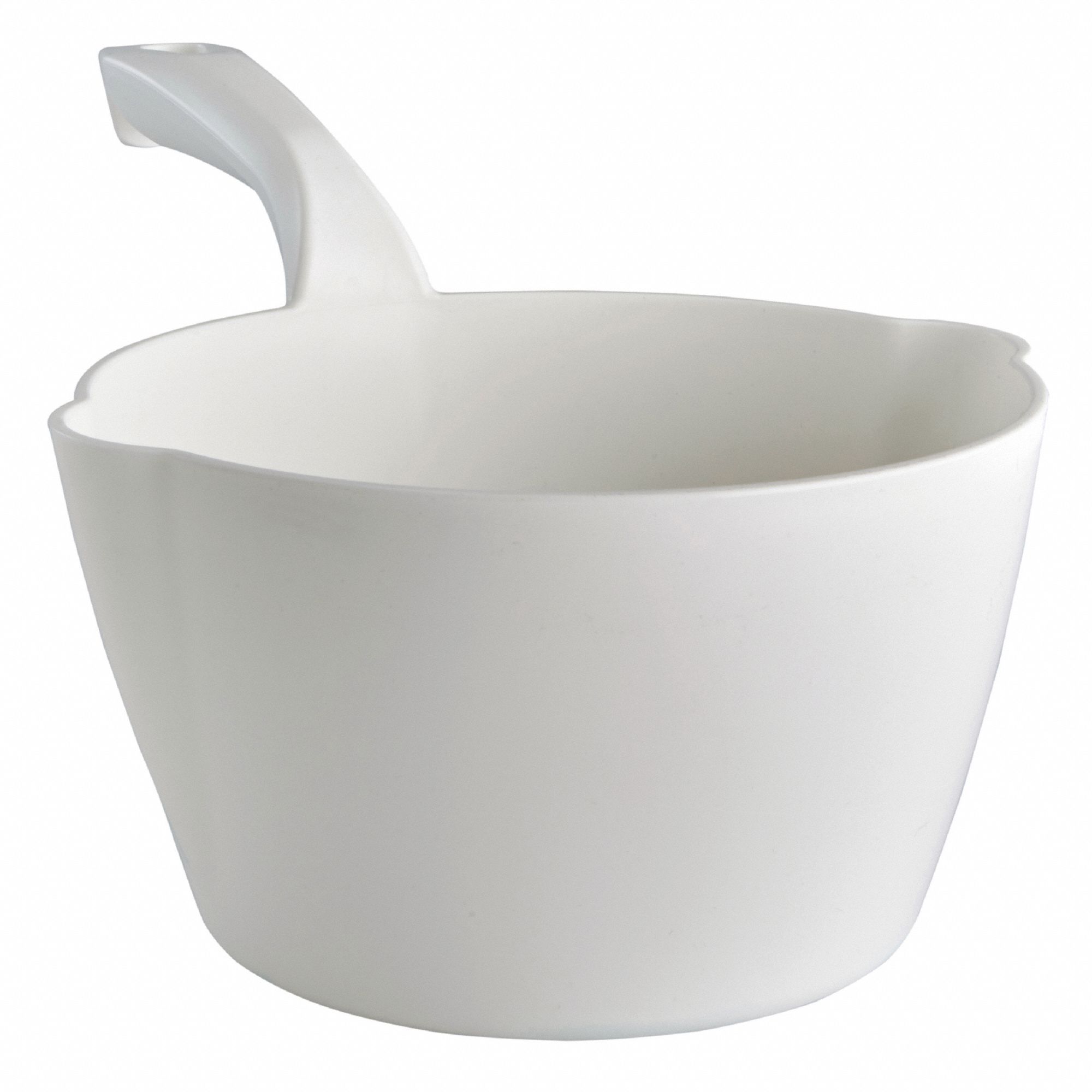 SMALL BOWL SCOOP,64 OZ.,WHITE,8-1/4