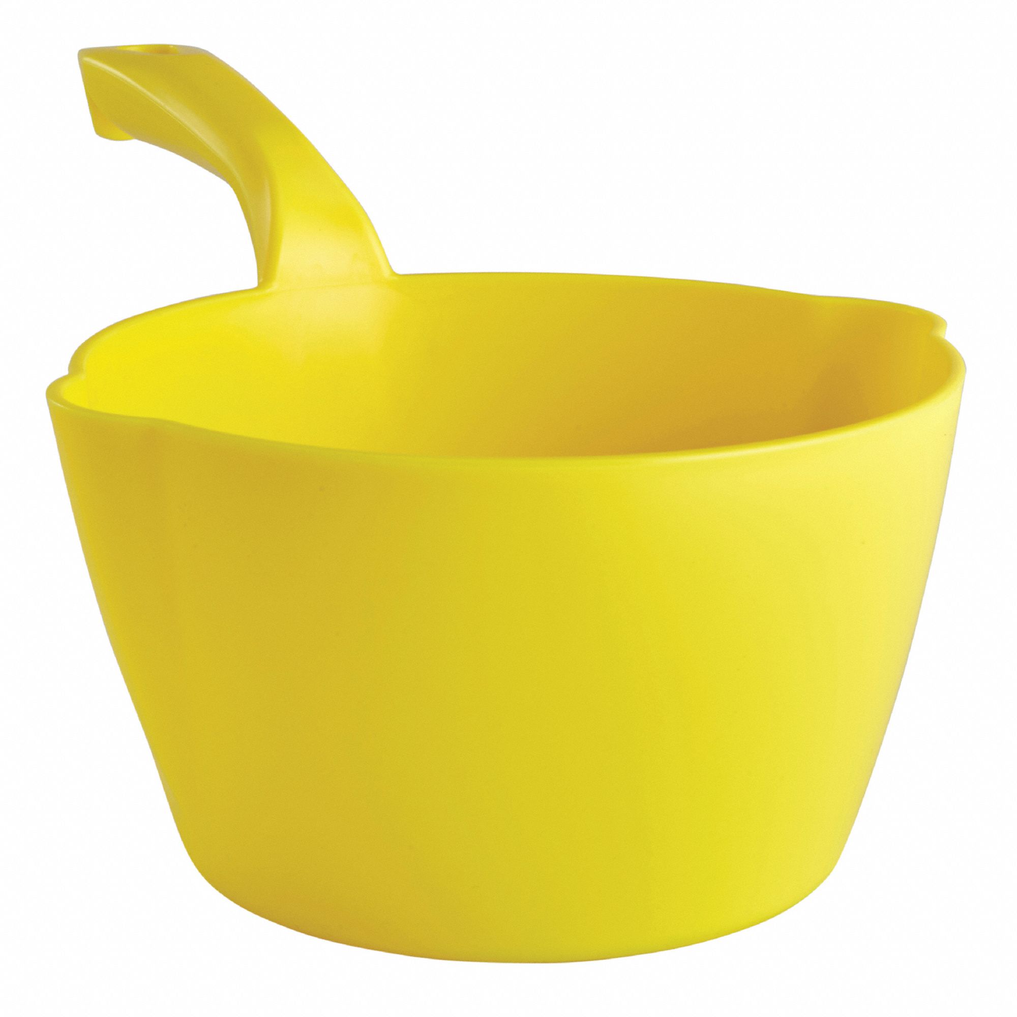 SMALL BOWL SCOOP,64 OZ.,YELLOW,8-1/4