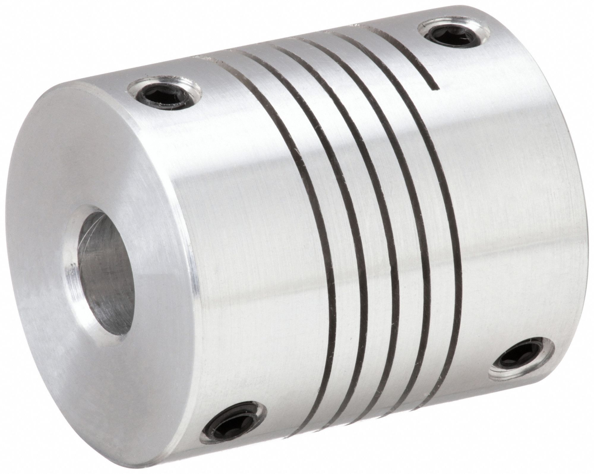 Flexible Coupling: Aluminum, 19 mm Outside Dia, 22 mm Overall Lg