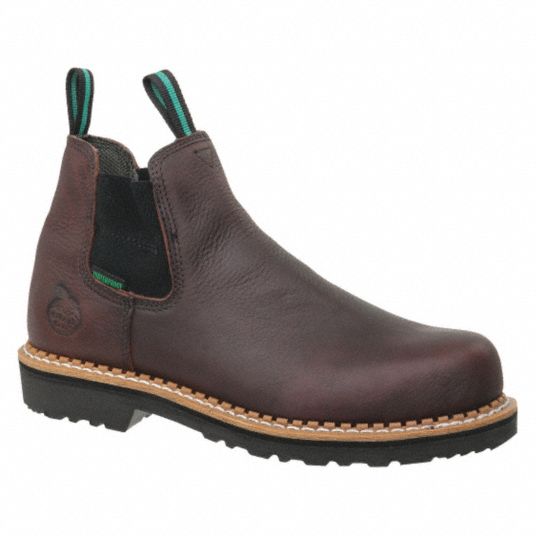 GEORGIA BOOT Chelsea Boot, 12, Medium, Men's, Soggy Brown, Steel Toe ...