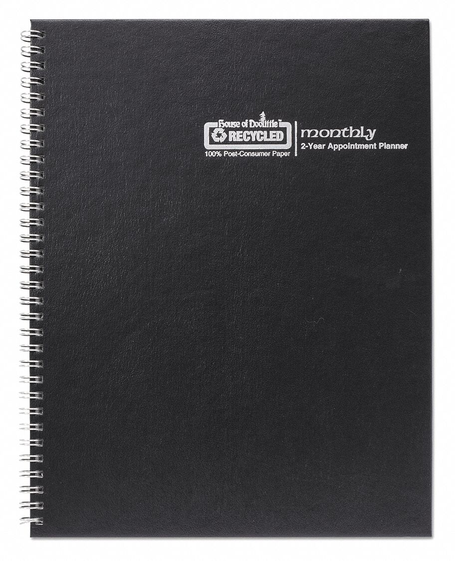 Planner: 24-Month (Jan-Dec) Format, 11 in Sheet Ht, 8 1/2 in Sheet Wd