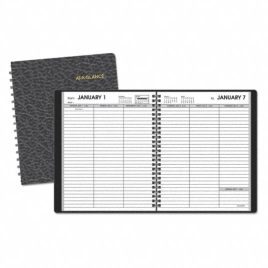 AT-A-GLANCE, 6-3/4 x 8-3/4 in Sheet Size, One Week per Two-Page Spread ...