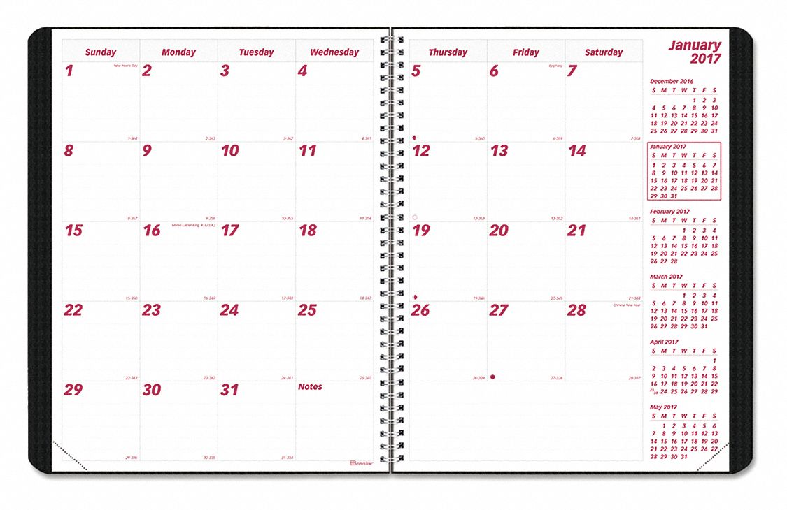 Planner: 8-1/2 in x 11 in Sheet Size, Monthly