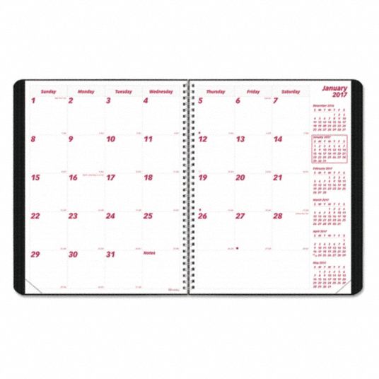 BLUELINE, 81/2 in x 11 in Sheet Size, Monthly, Planner 52DP57