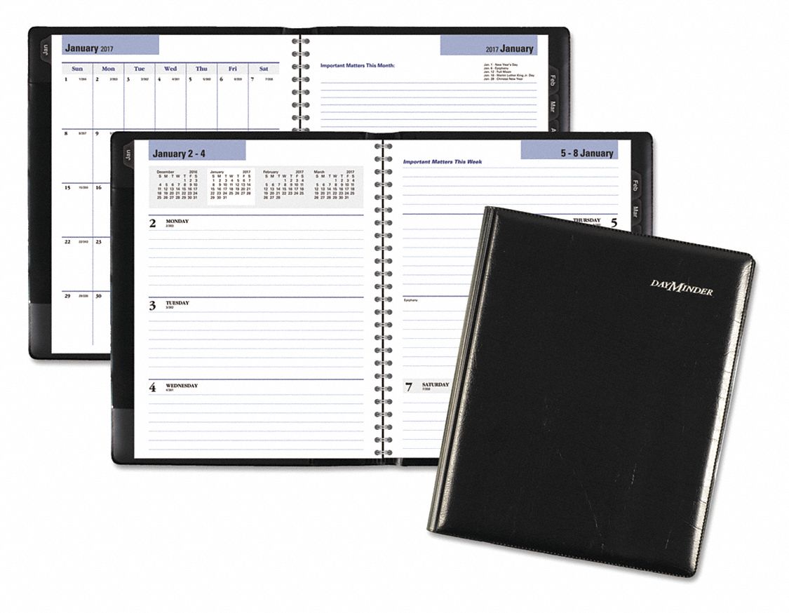 At-a-glance, 8-3 4 In X 6-7 8 In Sheet Size, Weekly, Planner - 52dp80 