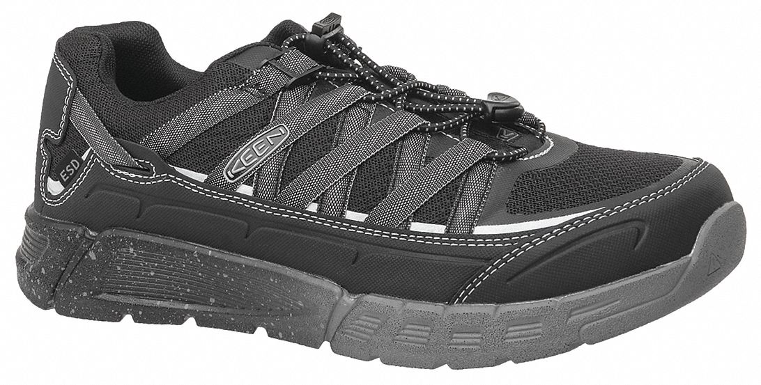 Athletic Shoe, EE, 10 1/2, Black, PR