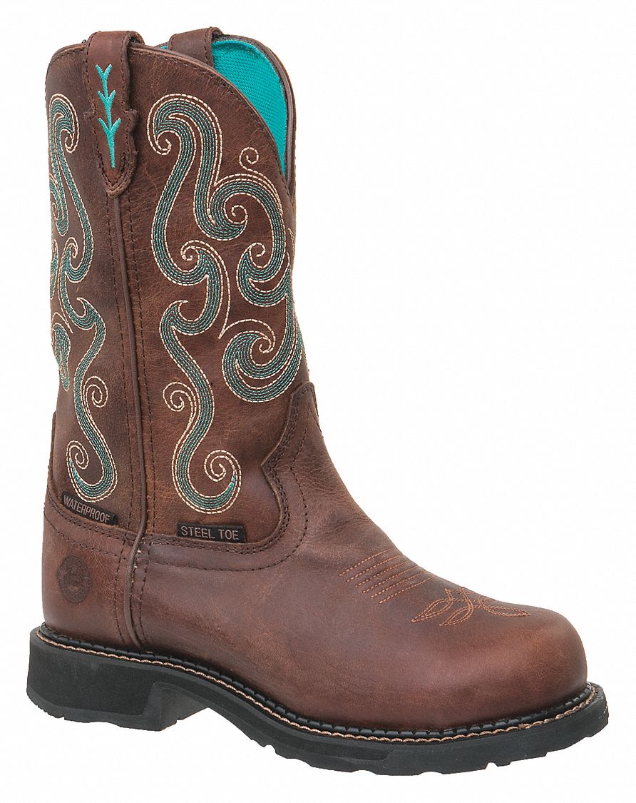 justin gypsy steel toe boots womens