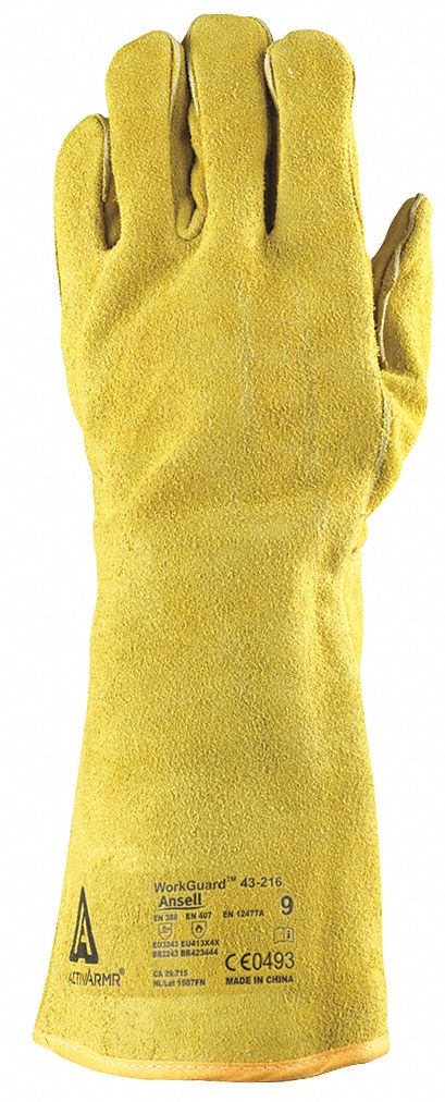 Welding Gloves, MIG, 14", L, PR